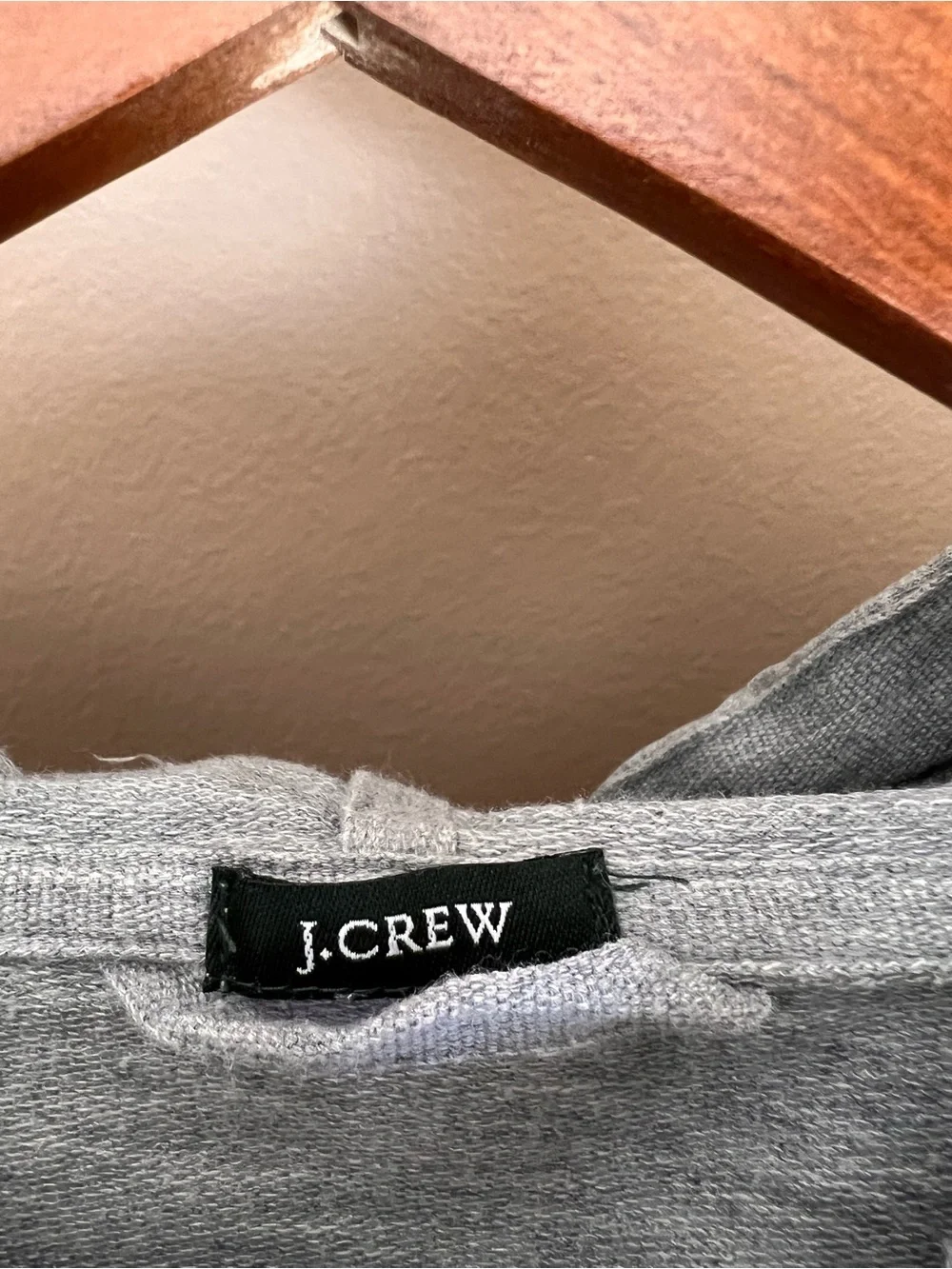 J. Crew Gray Light Weight Hooded Pullover Sweatshirt